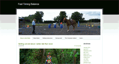 Desktop Screenshot of feeltimingbalance.co.uk